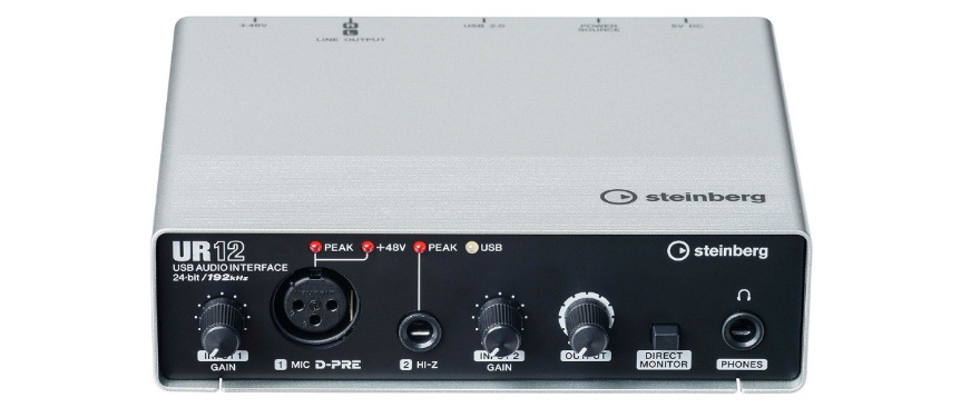 兼容iPad/Mac/PC，实现高品质录音的Steinberg USB音频接口UR12发布